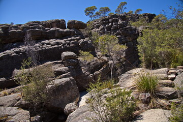 Rock formation in Grand Canyon in Grampians National Park in Victoria, Australia
