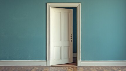 Open Door to New Beginnings: A Serene Interior