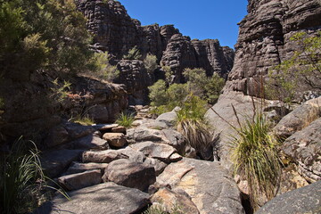 Rock formation in Grand Canyon in Grampians National Park in Victoria, Australia
