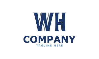 WH W wh initial logo | initial based abstract modern minimal creative logo, vector template image. luxury logotype logo, real estate homie logo. typography logo. initials logo