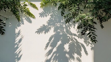 The shadow of the tree branches