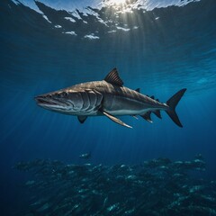 Fototapeta premium Cobia Hunter of the Open Ocean