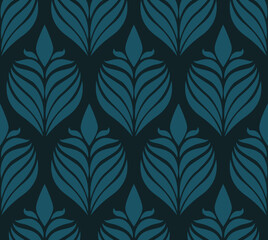 vintage seamless background of Classic Floral art. vector