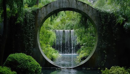 water flowing into the water