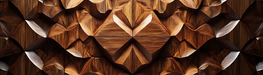 A stunning close-up of intricately carved wooden panels, showcasing detailed textures and craftsmanship. Perfect for design inspiration, home decor, and architecture themes.