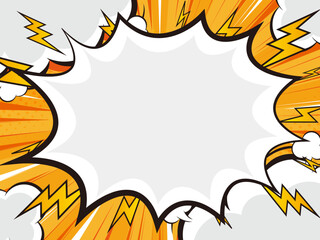 ポップなギザギザの吹き出しの背景素材