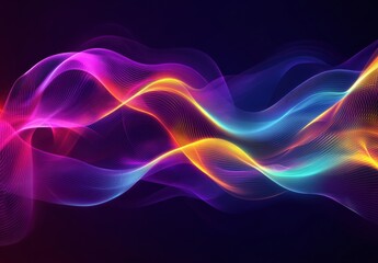 abstract glowing lines