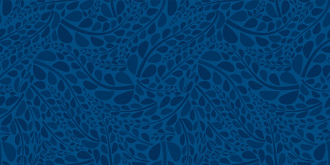 Organic motif, botanical motif background. Seamless pattern.Vector.スタイリッシュな有機的パターン