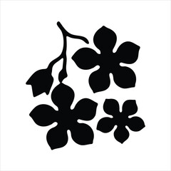 Black and white floral vector design with butterfly and ribbon elements