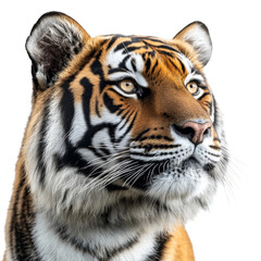 Obraz premium A tiger is staring at the camera with its mouth open