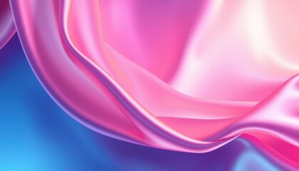 Soft Blue and Pink Cloud-like Fabric