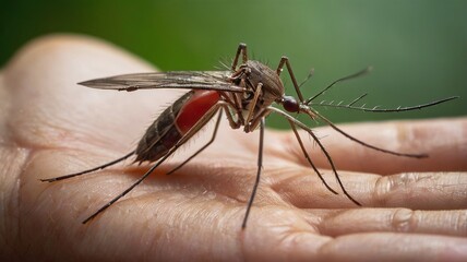 mosquito sucking blood