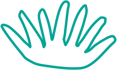 Grass doodle Line Icon