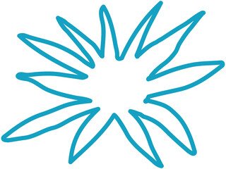 Fototapeta premium Grass doodle Line Icon 