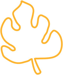 line art leaf 