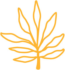Fototapeta premium Coconut Tree Beautiful Line doodle Icon 