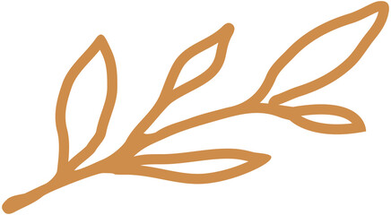 Leaf organic outline illustration