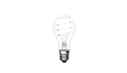 Energy saving light bulb , with white tonespng