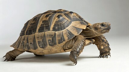 Obraz premium Tortoise on studio background 