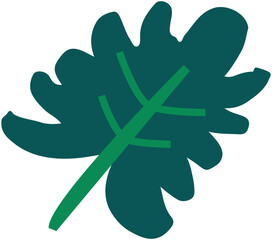 Plant Doodle Decor Element 