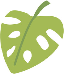 Plant Doodle Decor Element 