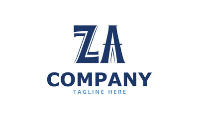 ZA Z za initial logo | initial based abstract modern minimal creative logo, vector template image. luxury logotype logo, real estate homie logo. typography logo. initials logo