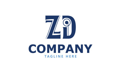 ZD Z zd initial logo | initial based abstract modern minimal creative logo, vector template image. luxury logotype logo, real estate homie logo. typography logo. initials logo