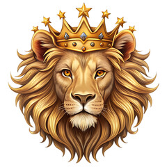 King Lion: Majestic Crown, Gold, Animal