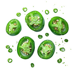 Jalapeno Poppers PNG spicy cheese-filled peppers PNG deep-fried appetizer PNG crispy jalapeno bites PNG party snack PNG Tex-Mex food PNG transparent background