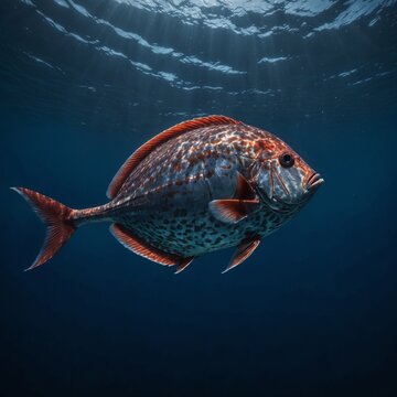 Opah Moonfish Gliding Through the Deep