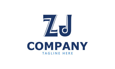 ZJ Z zj initial logo | initial based abstract modern minimal creative logo, vector template image. luxury logotype logo, real estate homie logo. typography logo. initials logo