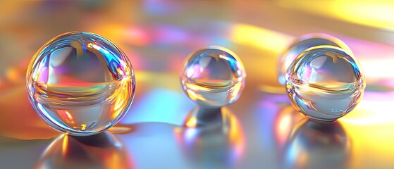 Naklejka premium Metallic liquid simulation with aurora borealis spectrum in quantum dot rendering, ultra-smooth fluid transitions for nanotechnology research and automotive interface concepts.