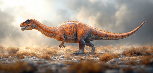 Fototapeta premium Acrocanthosaurus Carcharodontosaurid Dinosaur Predator from Early Cretaceous North America
