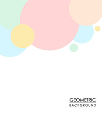 Geometric background with soft pastel colors