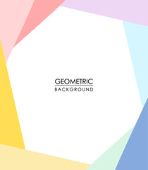 Geometric background with soft pastel colors