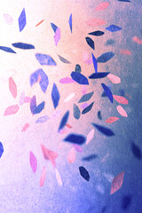 Naklejka premium Colorful abstract shapes falling in a dreamy gradient