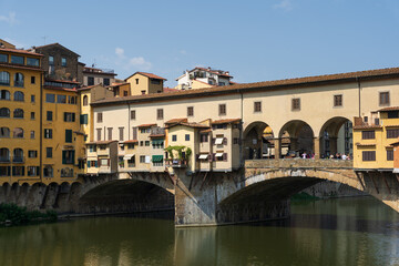 Fototapeta premium Ponte Vecchio Bridge, Florence - Iconic Italian Landmark