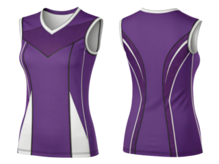 stylish volleyball jersey template in vibrant purple features sleek design with mesh accents for breathability and comfort