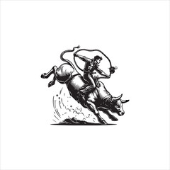 Fearless Rider Conquers a Raging Bull Arena