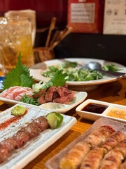 food on a table