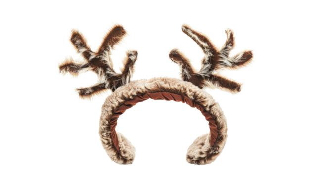 Festive Deer Antlers Headband: A whimsical and festive headband shaped like deer antlers, perfect for celebrations and adding a touch of fun.