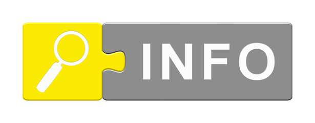 Puzzle Button mit zwei Teilen: Info