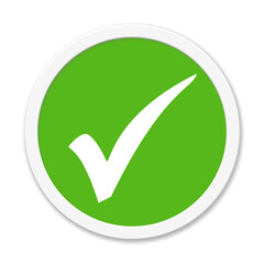 H&auml;kchen Symbol auf rundem Button