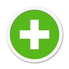 Plus Symbol auf rundem Button