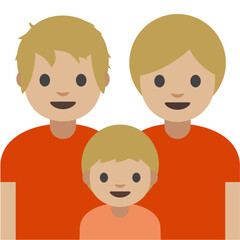 Family Two Dads and Child
