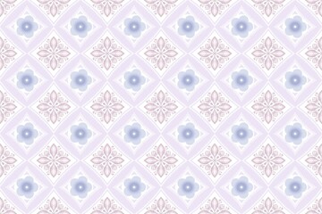 Floral Pattern Damask Pattern Spring Purple Cute