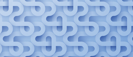 2026 abstract white glowing geometric lines or circuit wires on a light blue technology background. Modern graphic design element circles style pattern for banner or tech bg. Vector illustration.