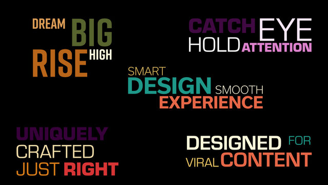 Colorful Kinetic Typography