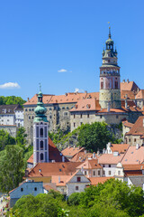 Obraz premium Cesky Krumlov, Krumau, Moldau, Tschechische Republik, Südböhme