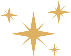 Obraz premium Sparkle Stars Minimalist Simple Basic Drawing